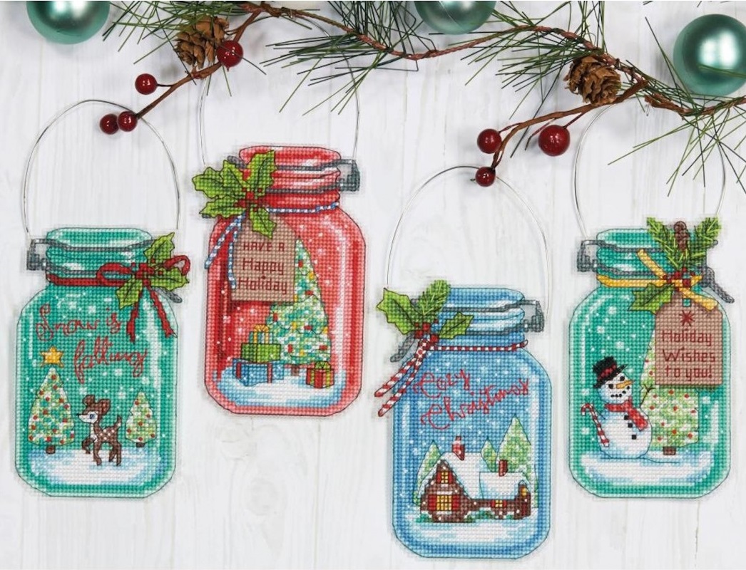 Christmas Jar Ornaments  (70-08964)