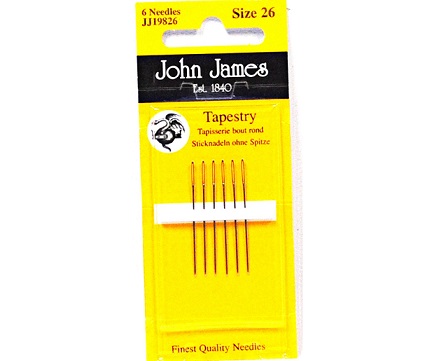.John James adatos siuvinėjimui Nr. 26 (6 vnt)