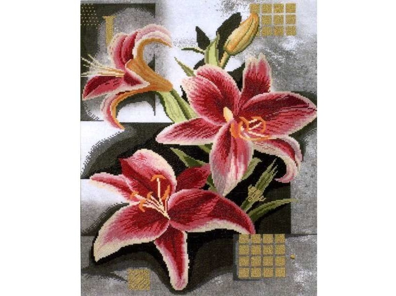 Lanarte 35089 Composition of Pink Lilies