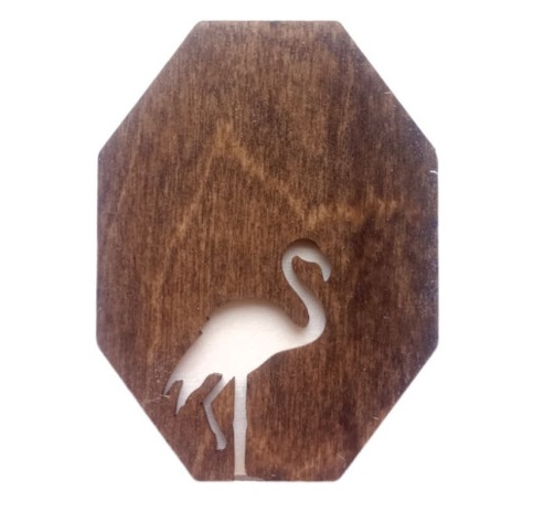Medinė adatinė su magnetine juostele "Flamingas" (KF056-50)